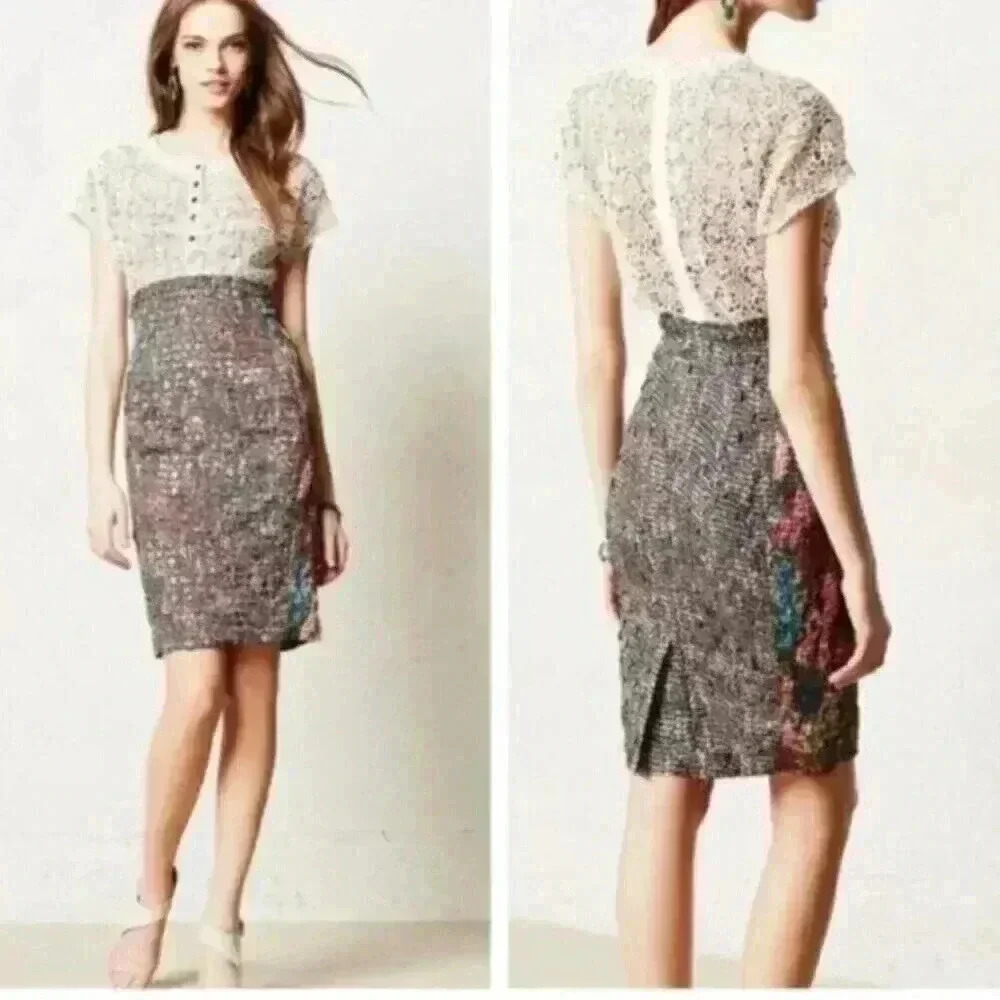Anthropologie Byron Lars Lace Study Dress Size 0